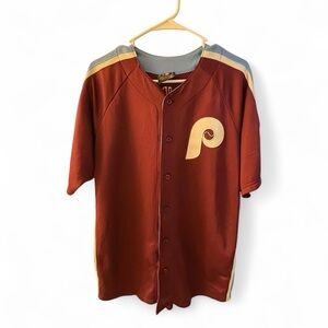 Men's Maroon Baseball Jersey